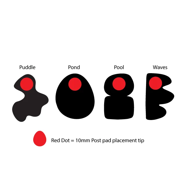© Abstract Cabochons - 5 Pair pack - 4 FUN shapes