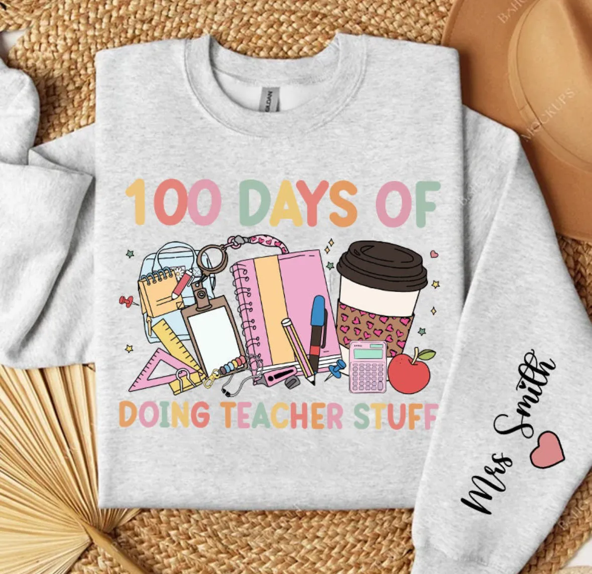100 days of school teacher t-shirt/sweater