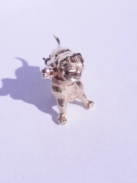 18K Dachshund Pin Brooch Rubies