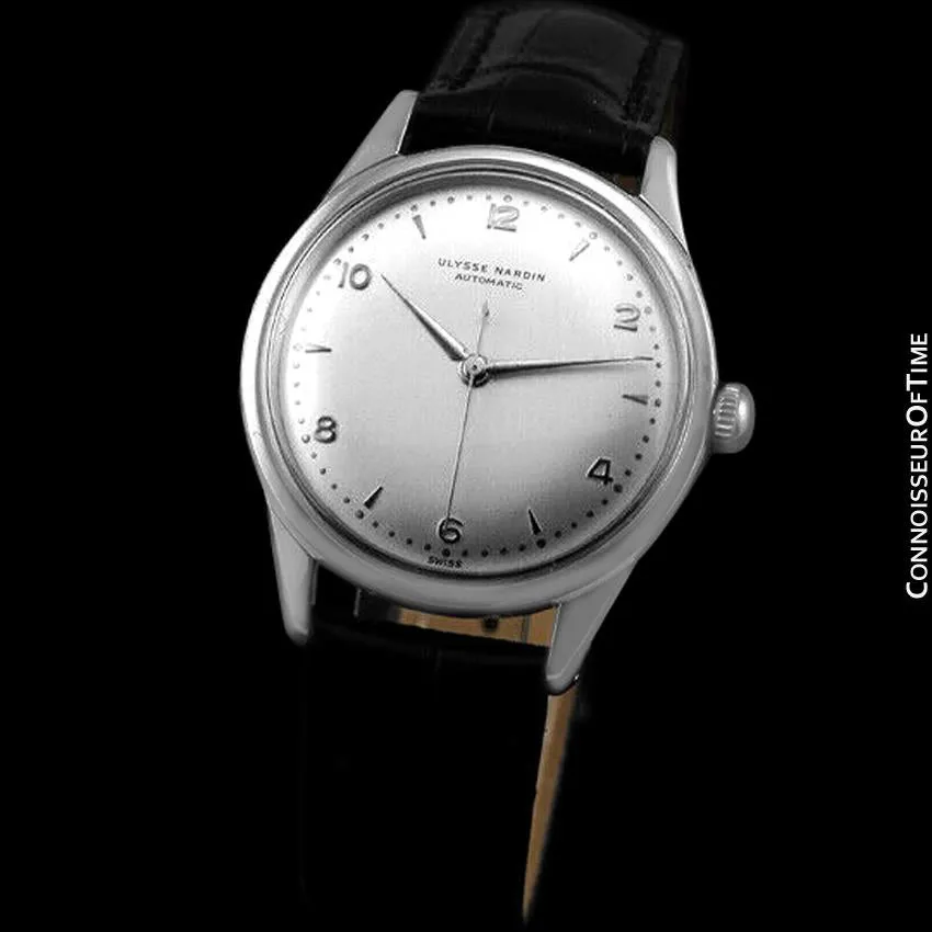 1950's Ulysse Nardin Vintage Mens Automatic Full Size Watch - Stainless Steel
