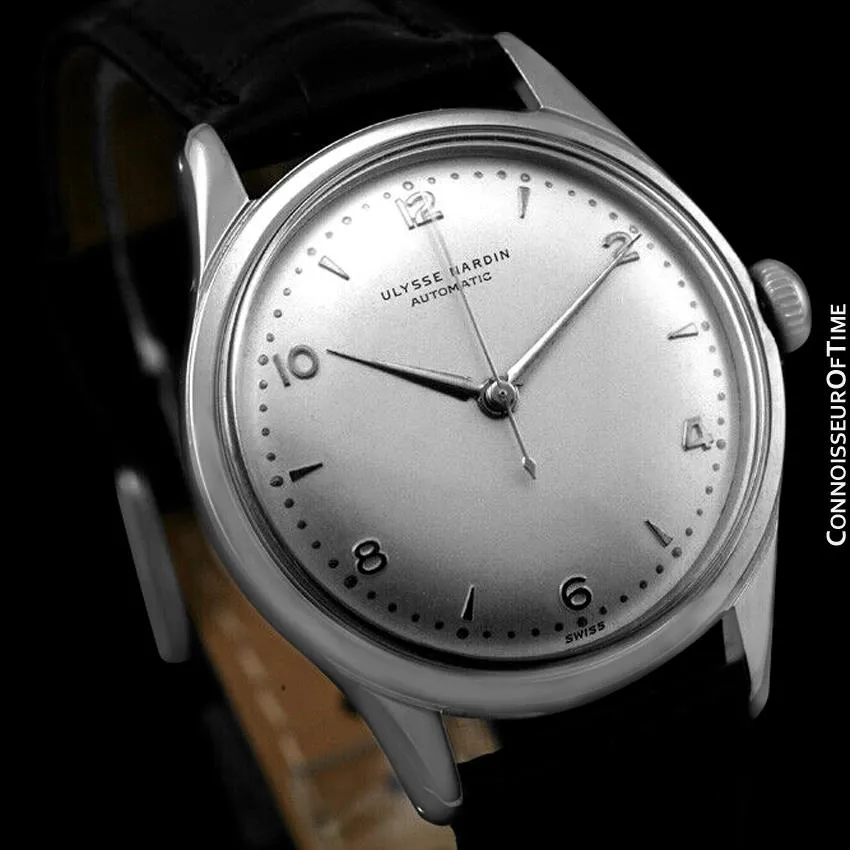 1950's Ulysse Nardin Vintage Mens Automatic Full Size Watch - Stainless Steel