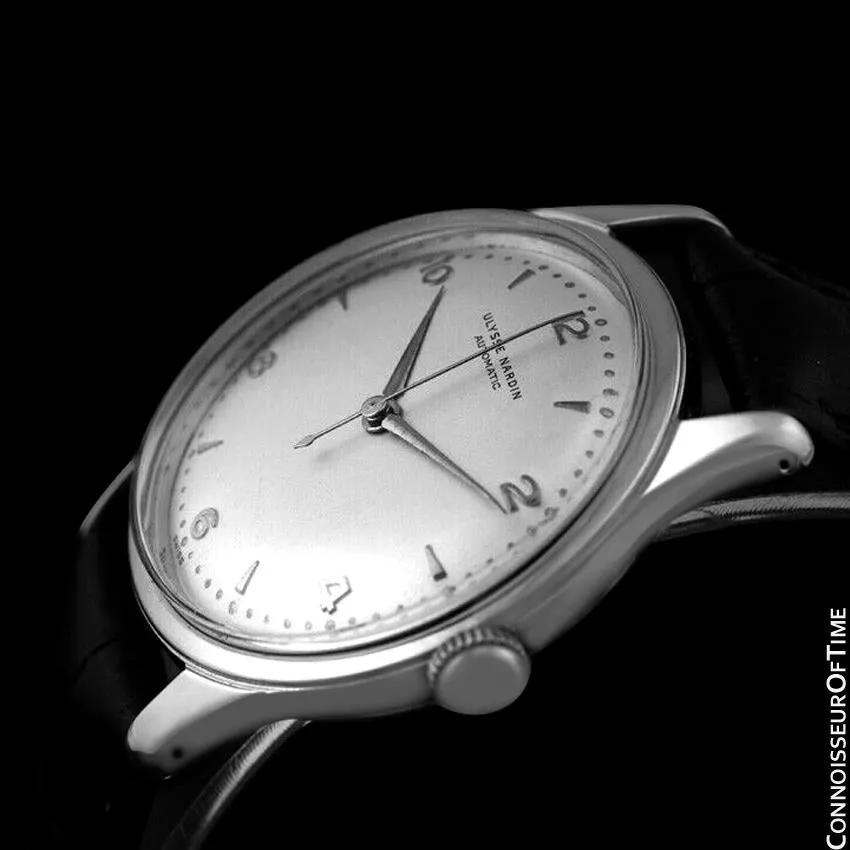 1950's Ulysse Nardin Vintage Mens Automatic Full Size Watch - Stainless Steel