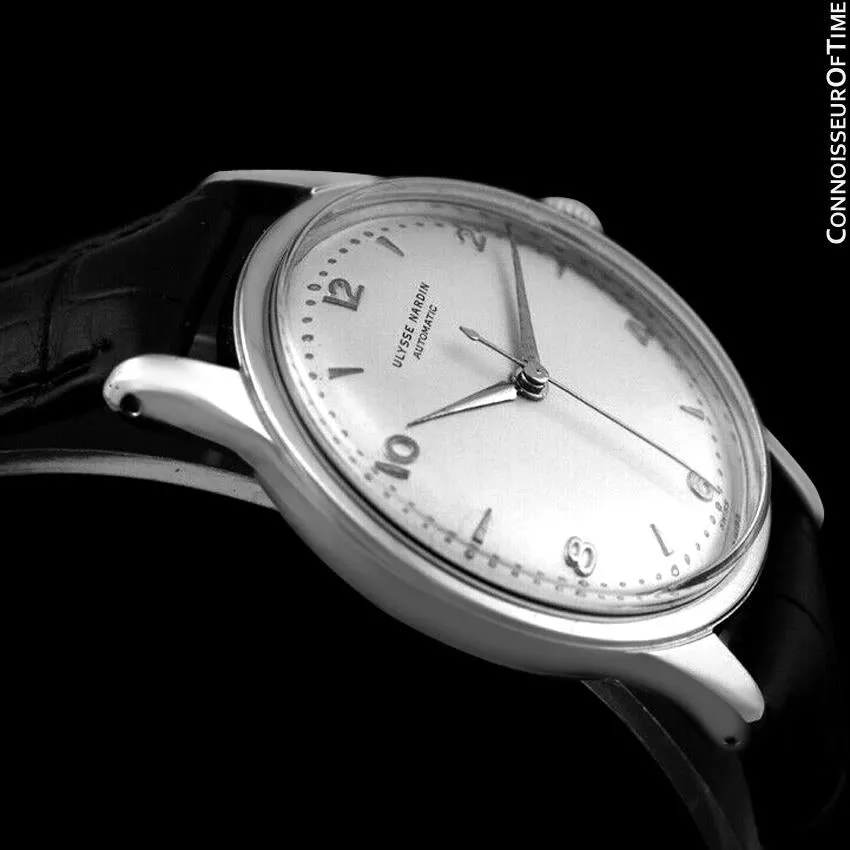 1950's Ulysse Nardin Vintage Mens Automatic Full Size Watch - Stainless Steel