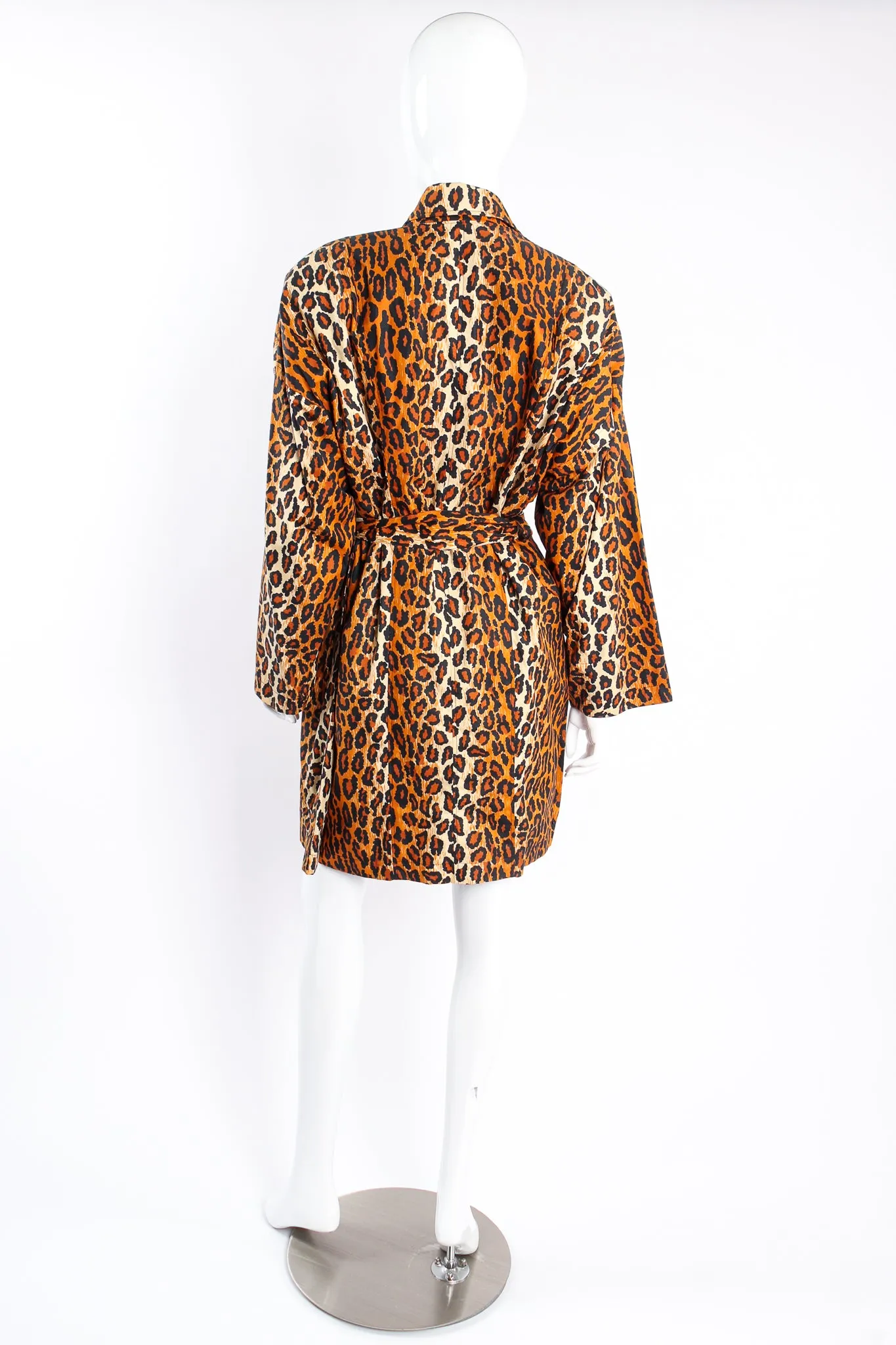 1989 S/S Short Leopard Trench Coat