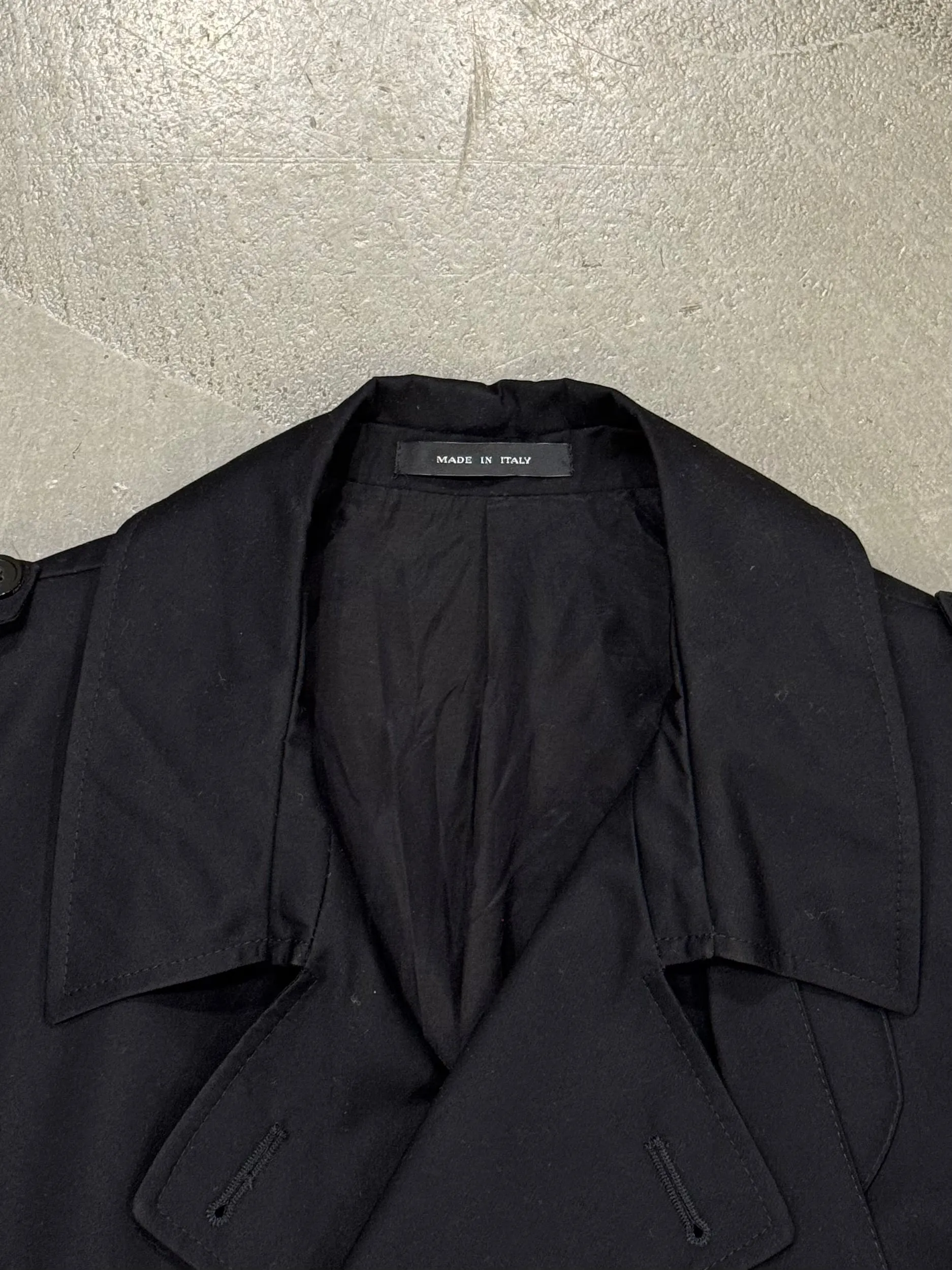 1990s Emporio Armani wool technical coat