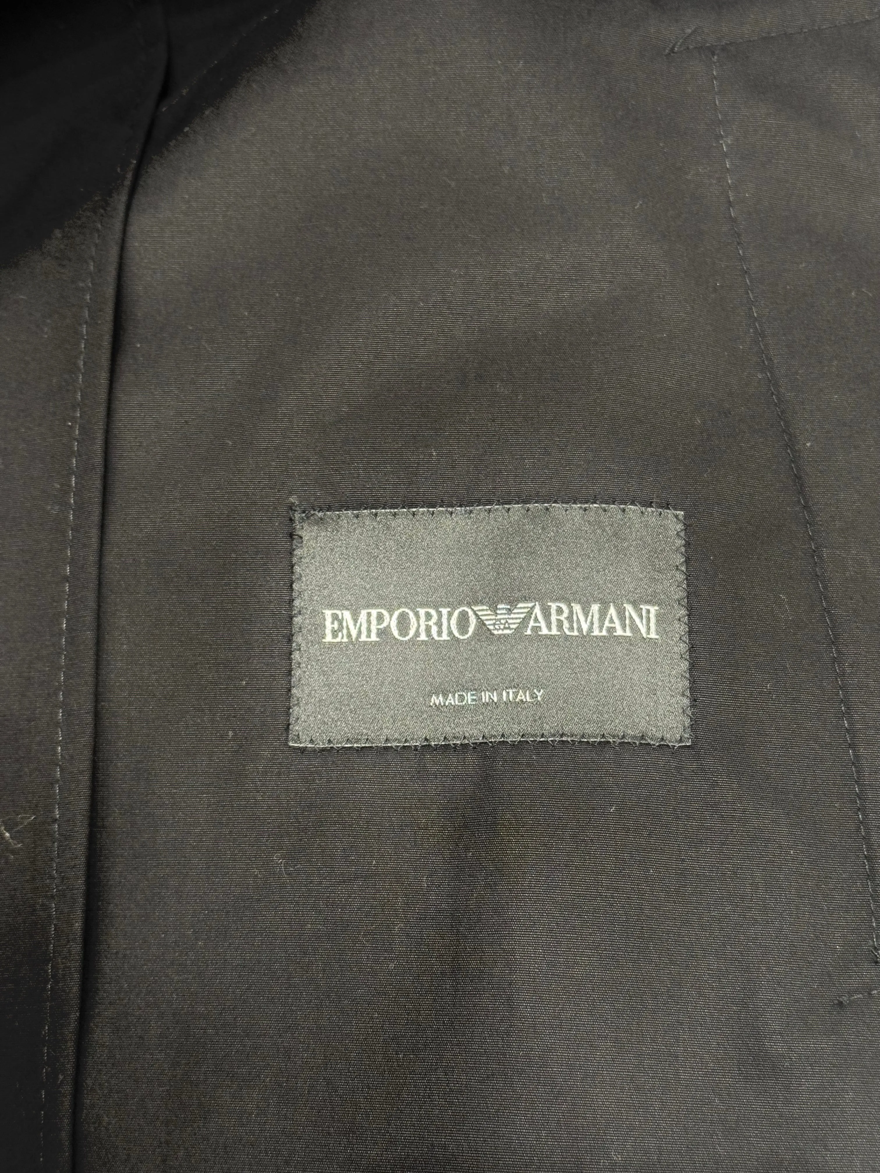 1990s Emporio Armani wool technical coat