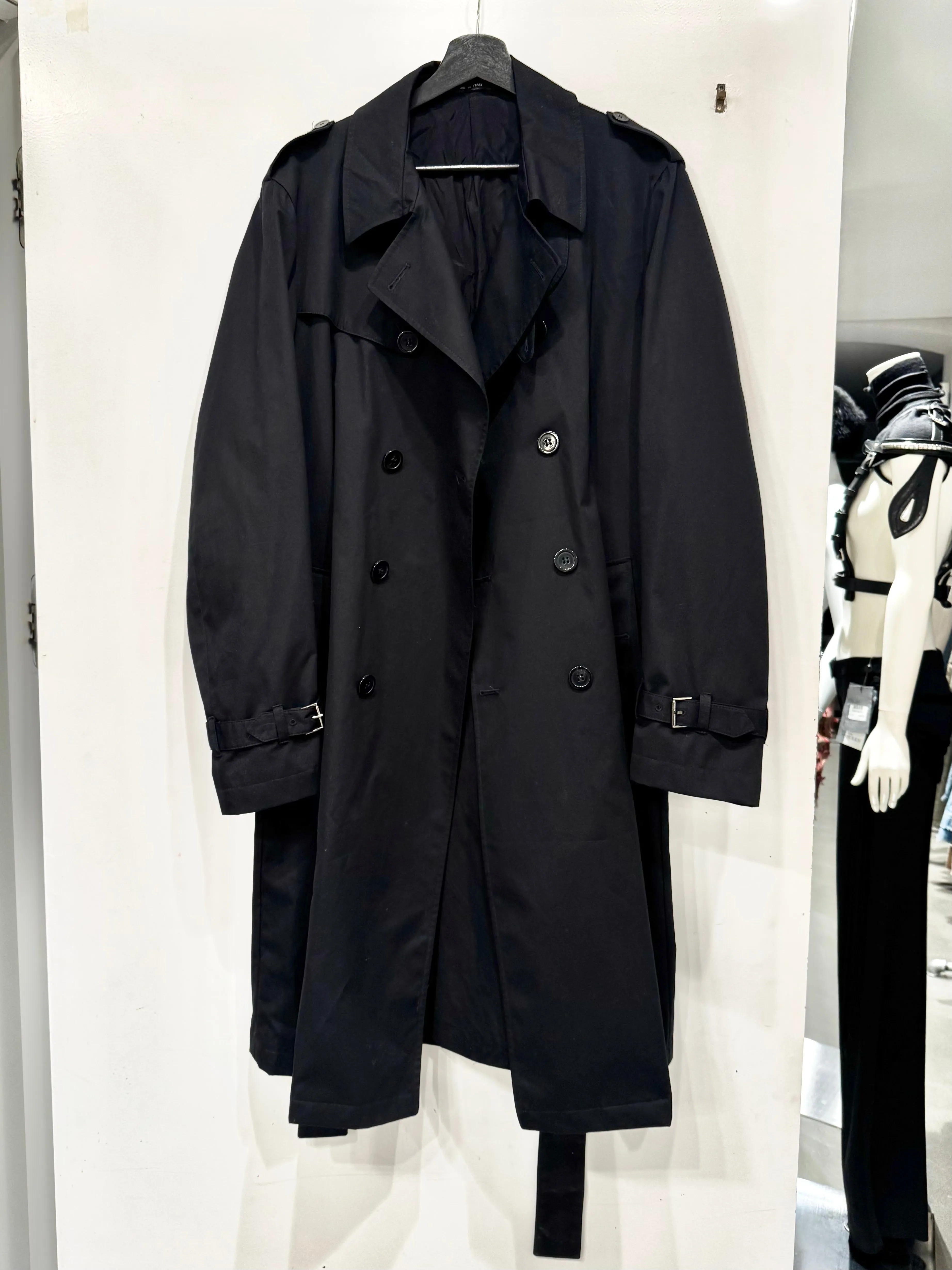 1990s Emporio Armani wool technical coat