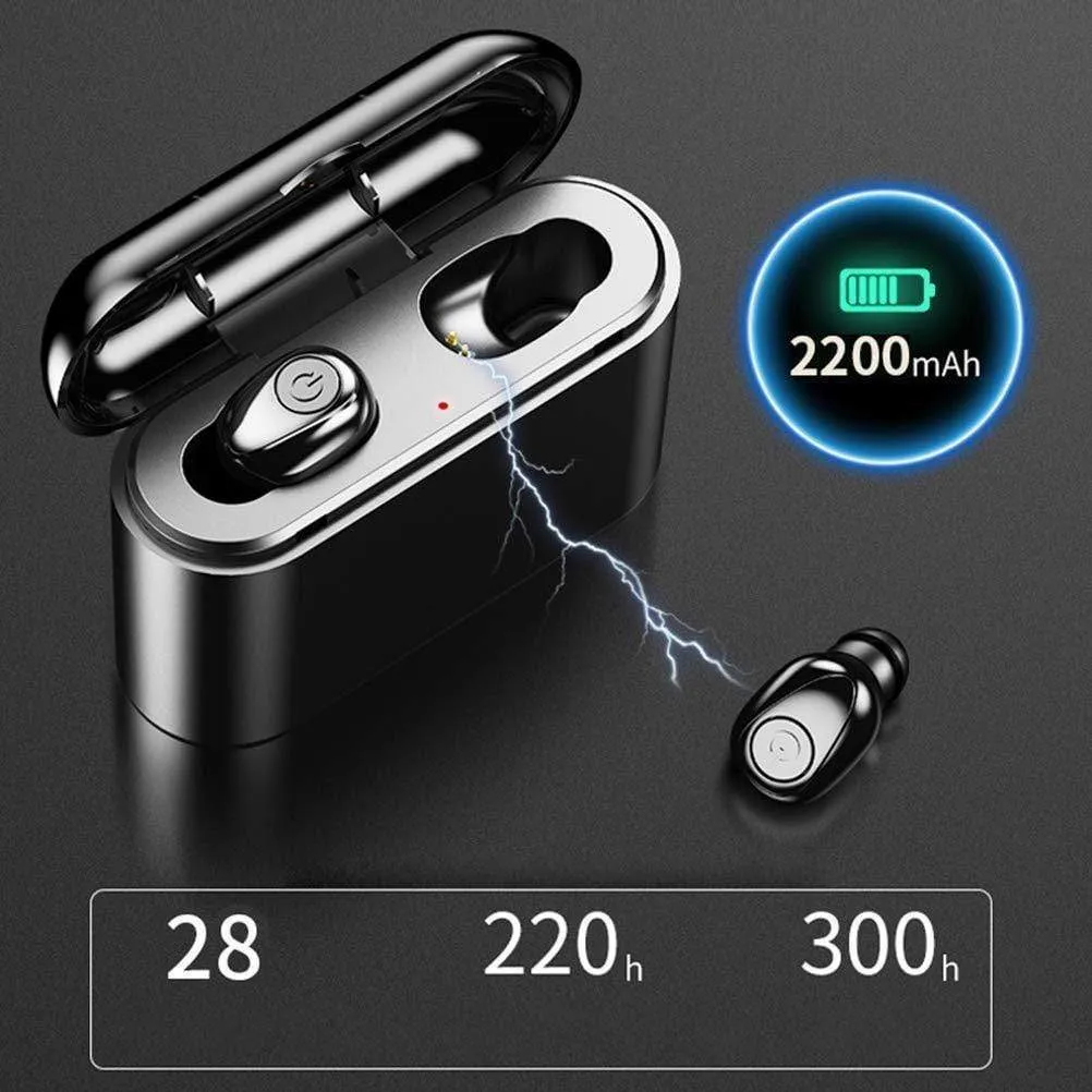 2019 New Upgraded Wireless Earbuds Bluetooth 5.0 Headphones Waterproof （wireless charge）