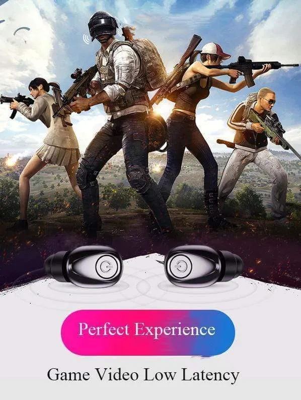 2019 New Upgraded Wireless Earbuds Bluetooth 5.0 Headphones Waterproof （wireless charge）