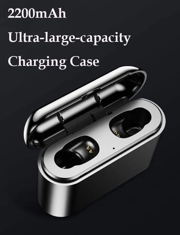 2019 New Upgraded Wireless Earbuds Bluetooth 5.0 Headphones Waterproof （wireless charge）