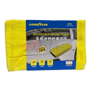 3Pcs Goodyear Double Sided Microfiber Drying Towel 40x30