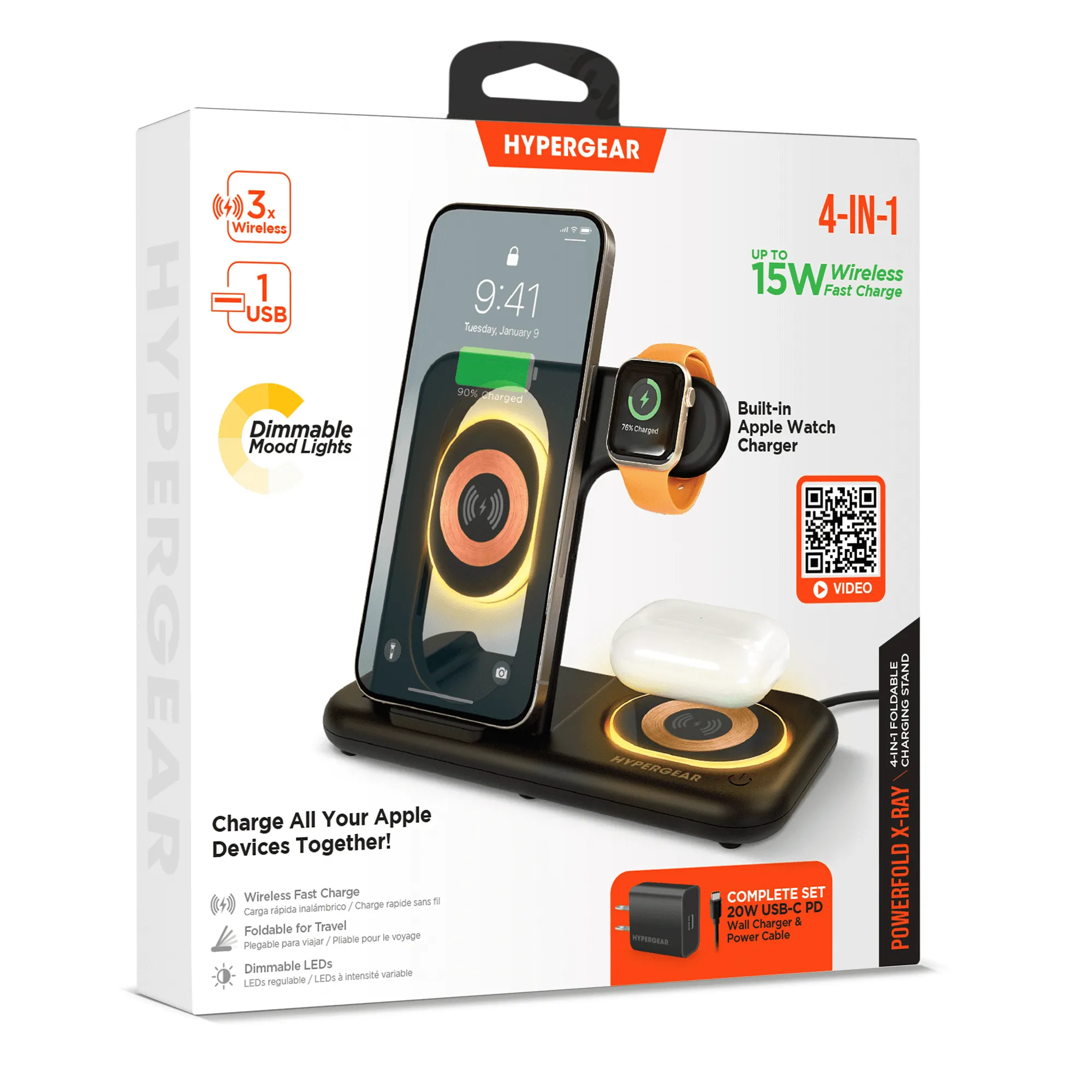 4 in 1 Wireless Charging Stand
