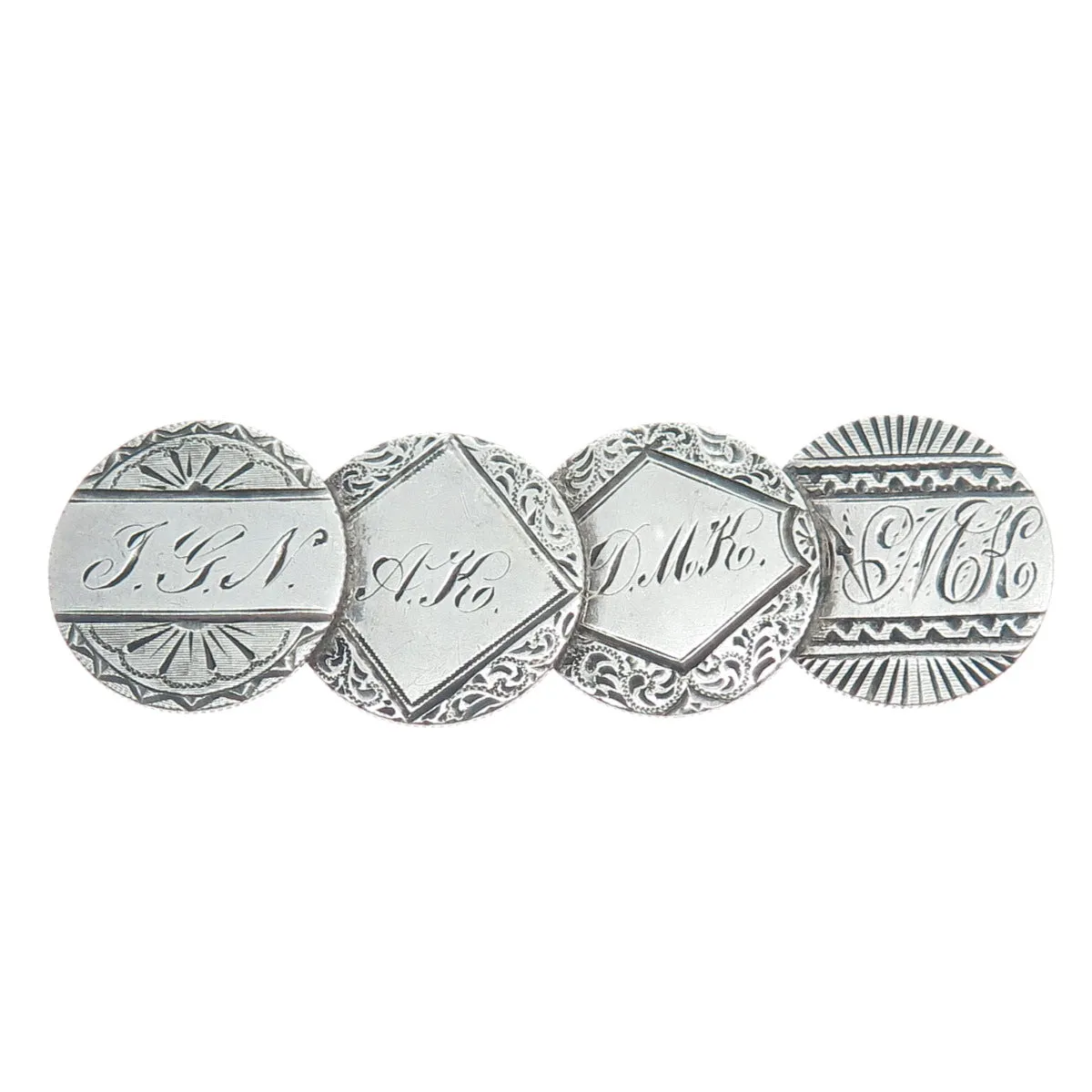 900 Silver Antique 1882-1886 1 Dime Seated Liberty Love Token Coin Brooch