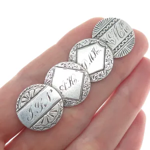 900 Silver Antique 1882-1886 1 Dime Seated Liberty Love Token Coin Brooch