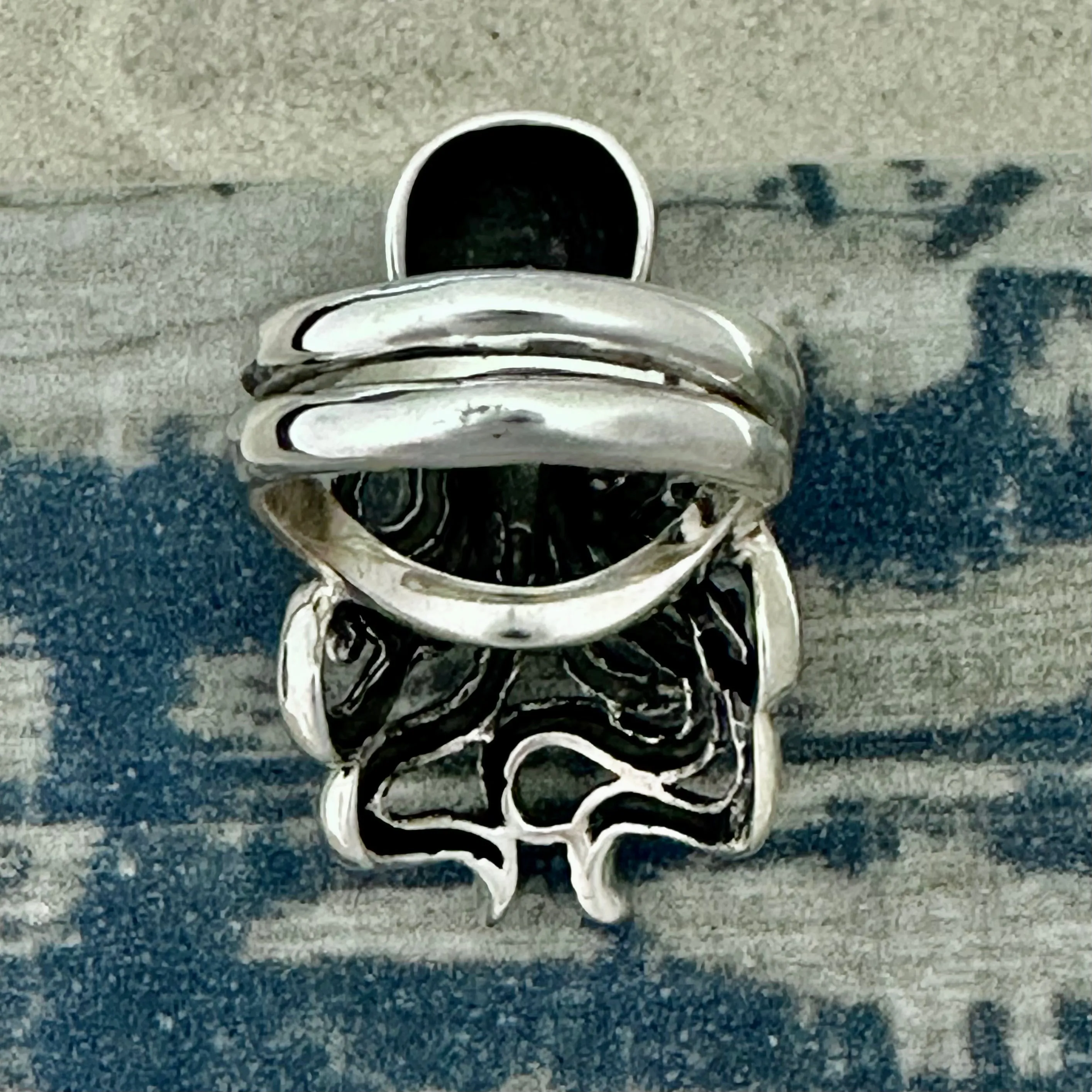 925 Sterling Silver Octopus Ring Adjustable Size 6 