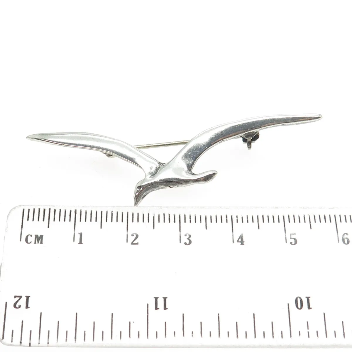 925 Sterling Silver Vintage Gull Bird Pin Brooch