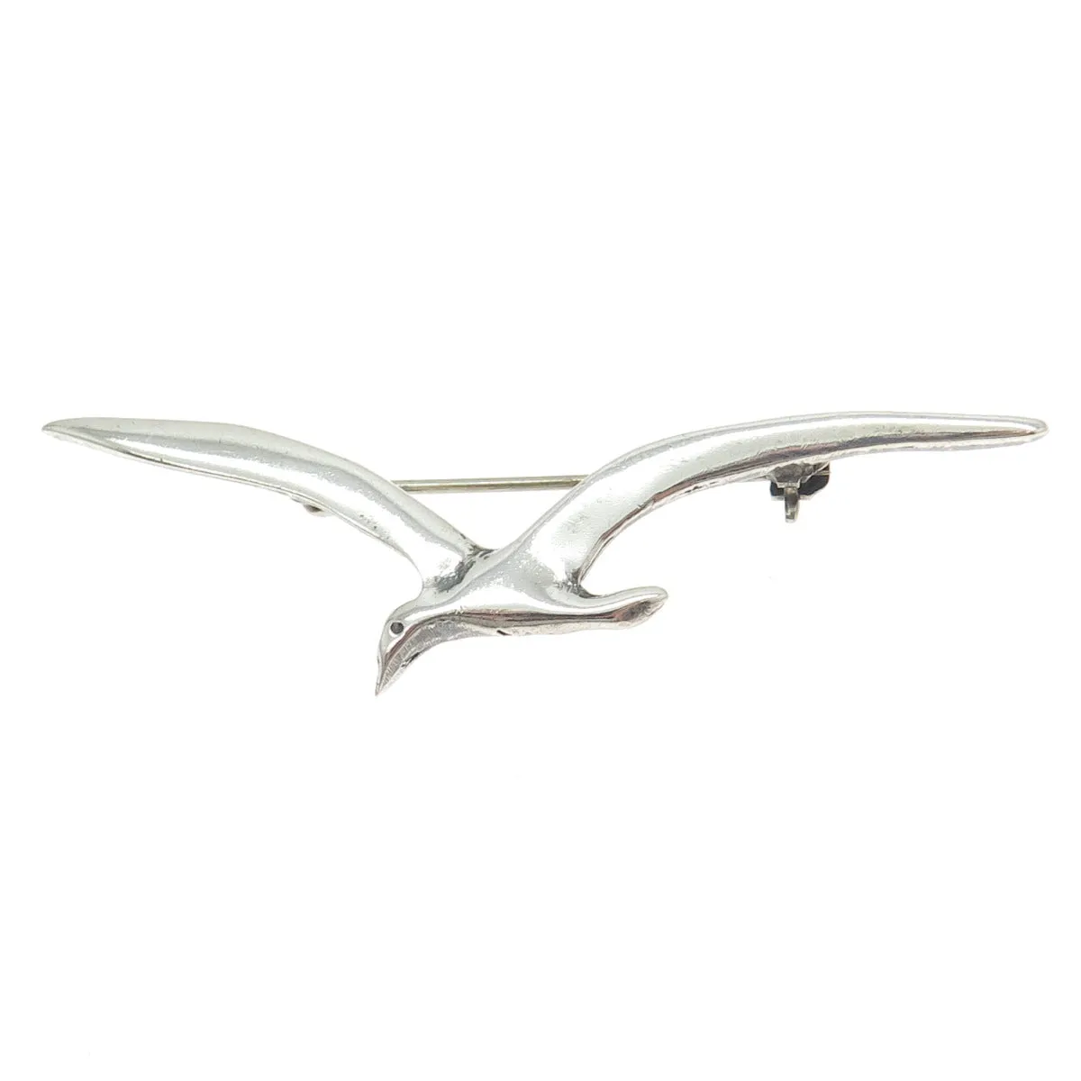 925 Sterling Silver Vintage Gull Bird Pin Brooch