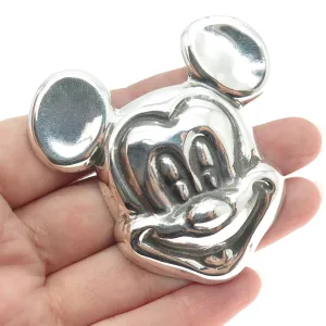 925 Sterling Silver Vintage Mexico Mickey Mouse Pin Brooch / Pendant