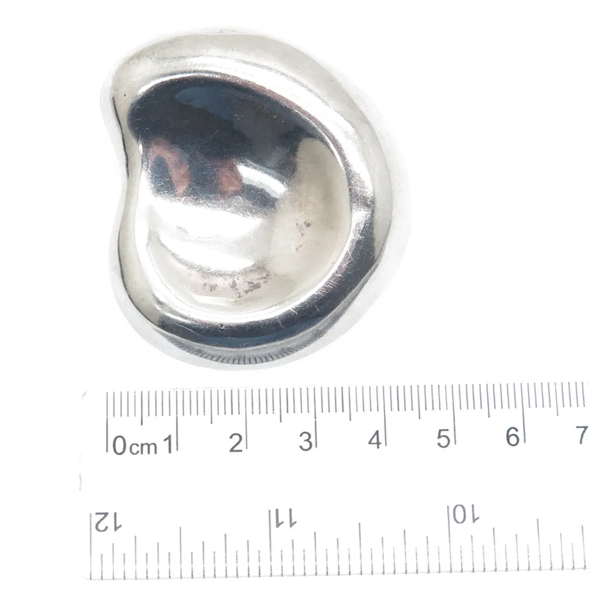 925 Sterling Silver Vintage Mexico Modernist Wave Pin Pendant