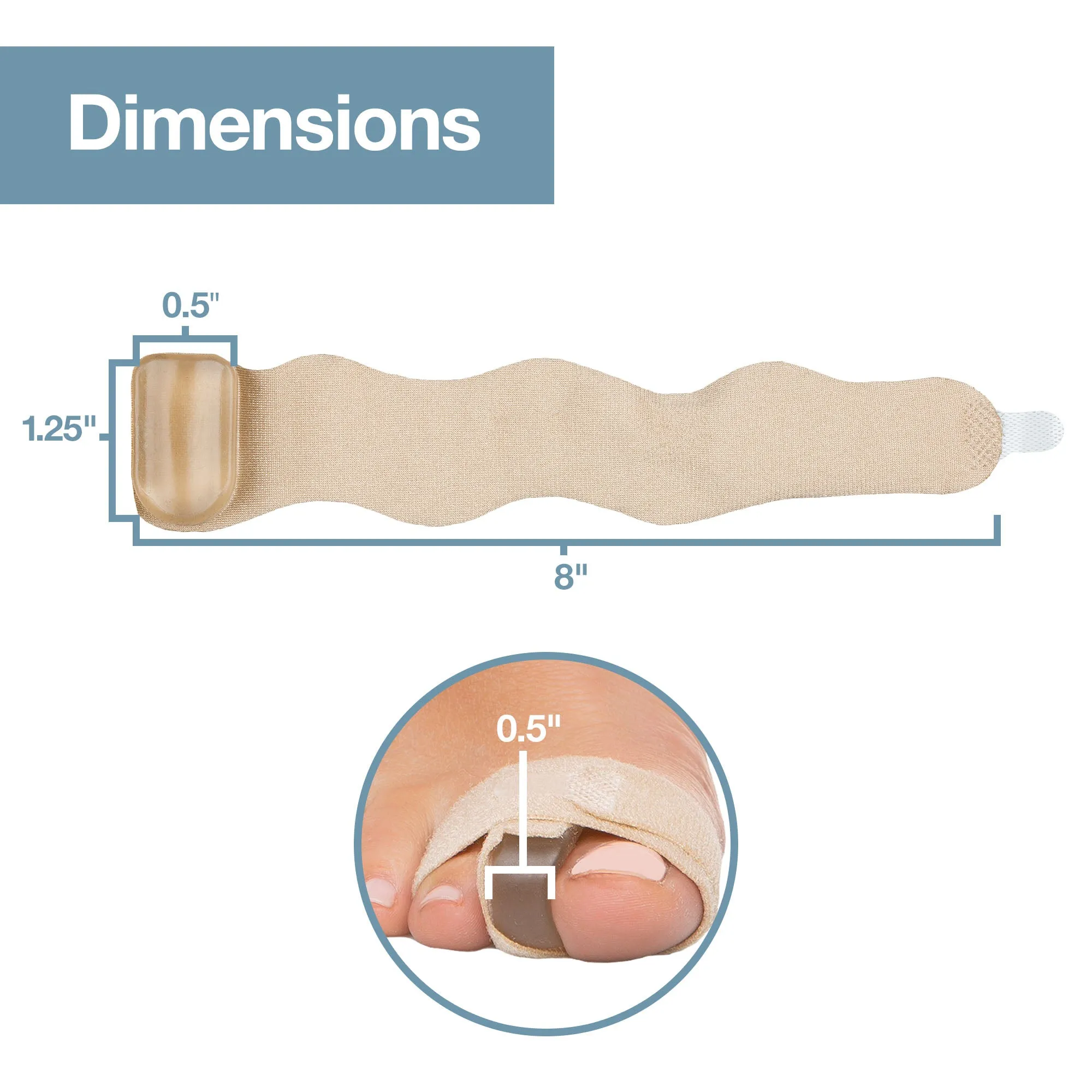 Adjustable Bunion Toe Separator Wraps