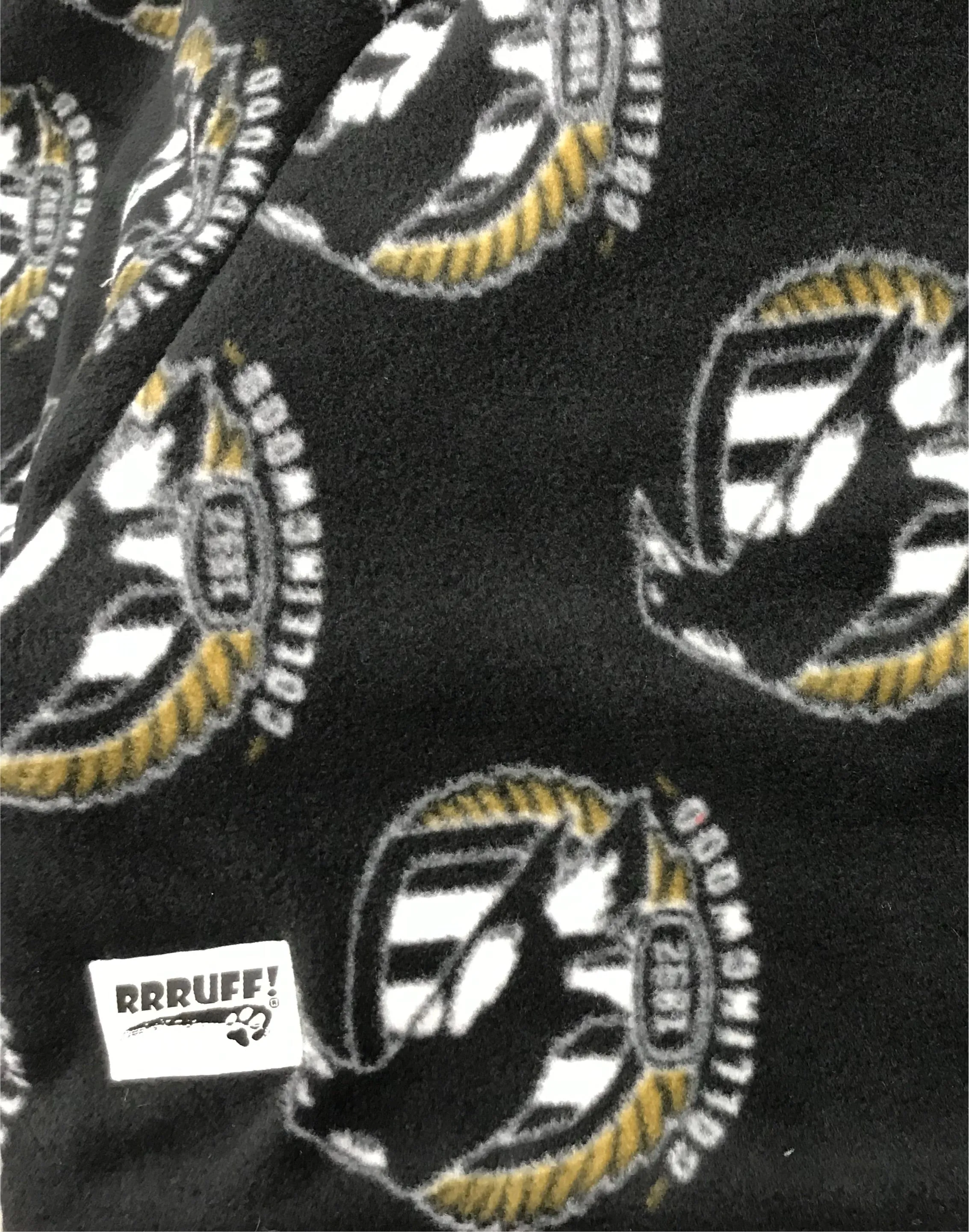 AFL Collingwood inspired greyhound coat deluxe style double polar fleece washable