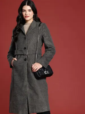 all about you Single Breasted Shawl Collar Trench Coat