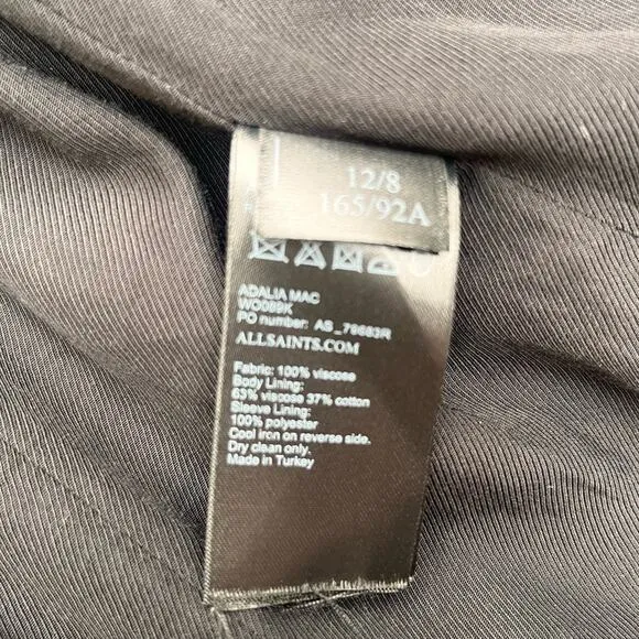 All Saints Adiala Mac Oversized Double Breasted Women’s Trench Coat