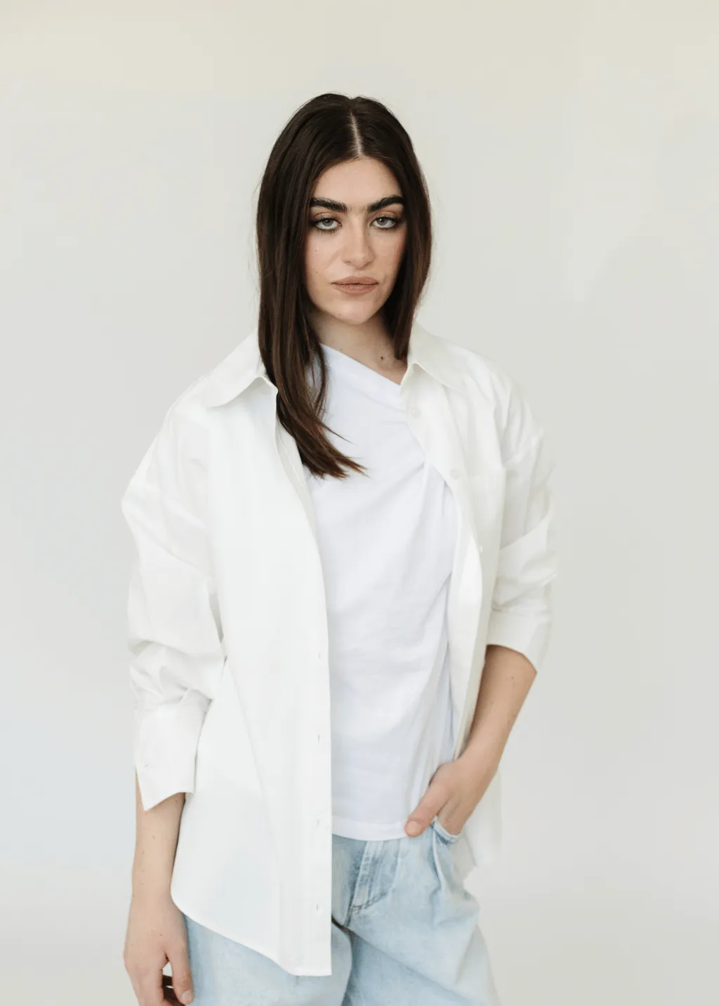 Anine Bing Mika Shirt in White