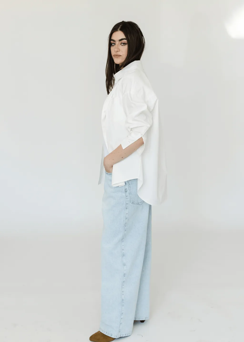 Anine Bing Mika Shirt in White