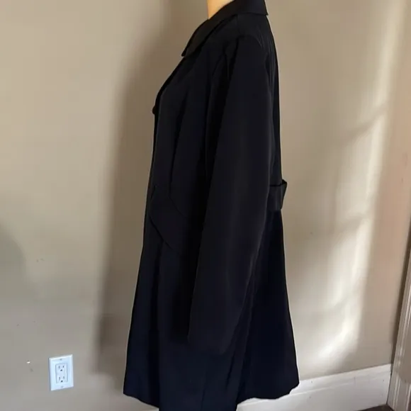 ANNE KLEIN VINTAGE PETER PAN COLLARED RAIN/TRENCH COAT SIZE SM
