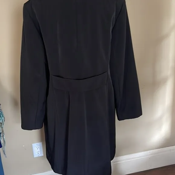ANNE KLEIN VINTAGE PETER PAN COLLARED RAIN/TRENCH COAT SIZE SM
