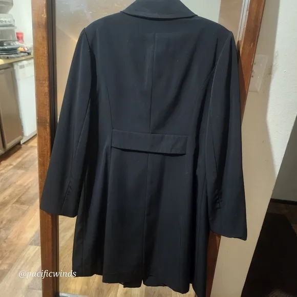 ANNE KLEIN VINTAGE PETER PAN COLLARED RAIN/TRENCH COAT SIZE SM