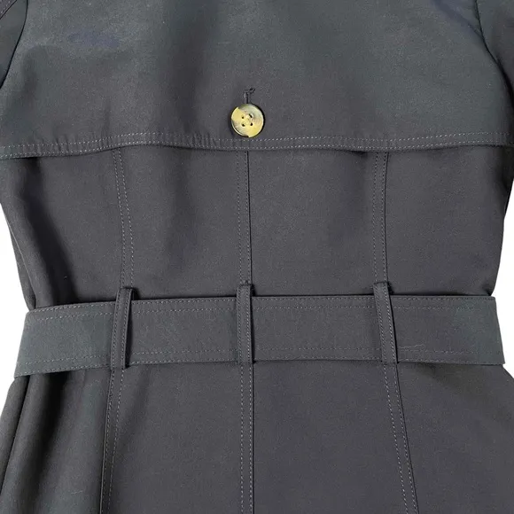 Antonio Melani Women's Double Breasted Belted Long Sleeve Navy Maxi Trench XS
