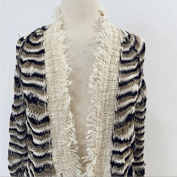 Apiece Apart loose knit distressed cardigan sweater
