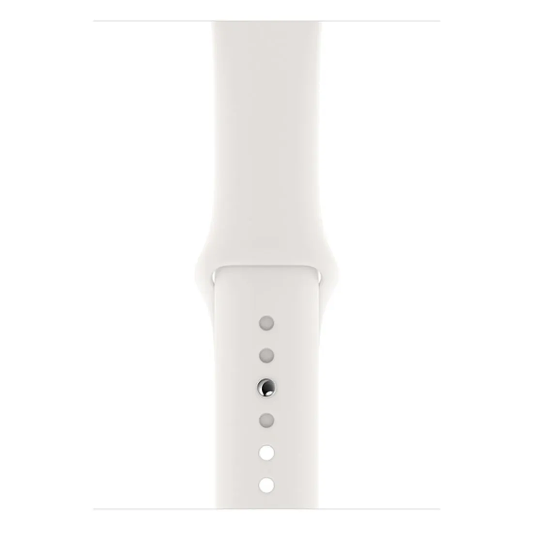 Apple Watch Series 5 44mm Silver Aluminum Case (GPS   Cellular) w/ White Sport Band - Excellent - Refurbished (AU Version)