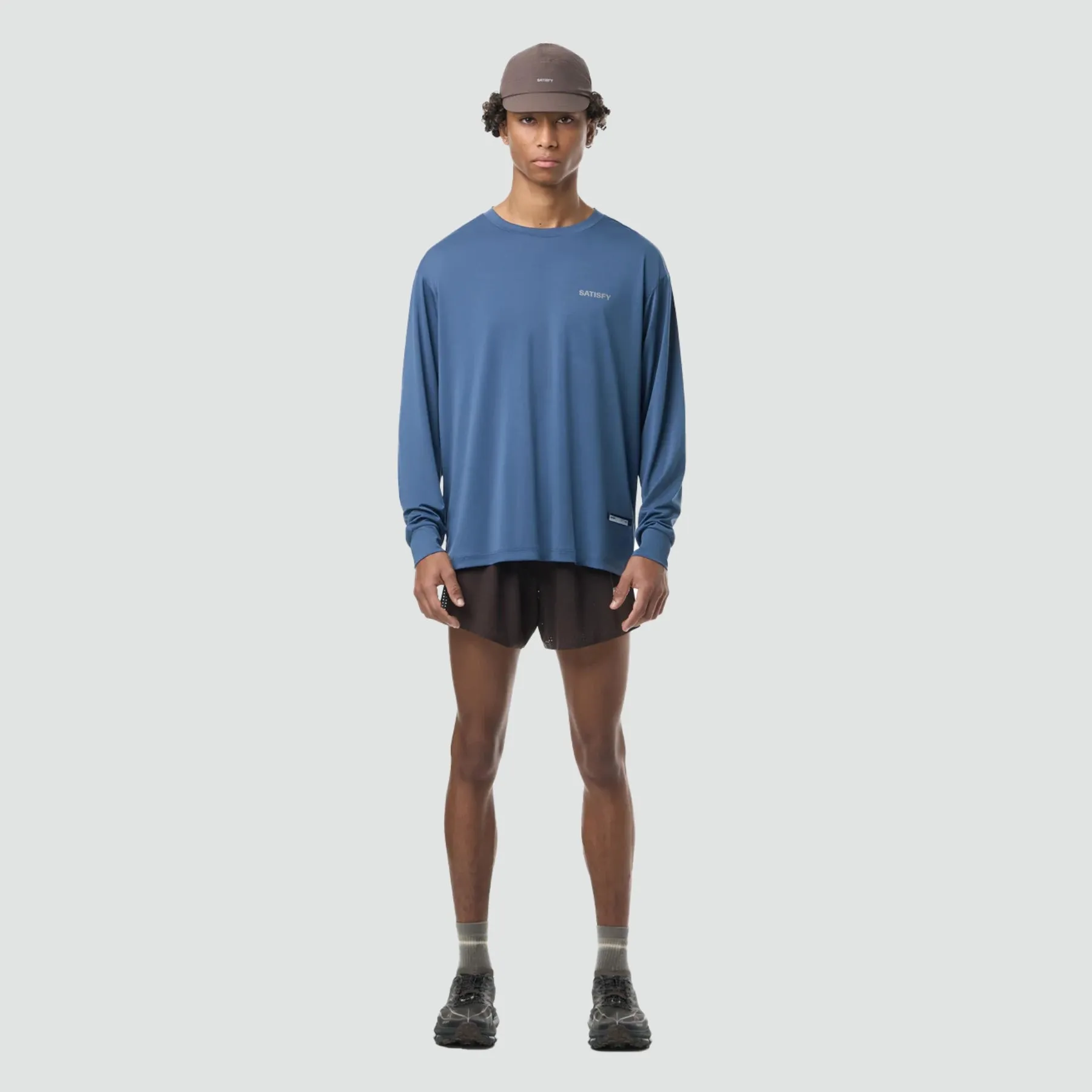 AuraLite Long Tee - Vintage Indigo