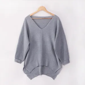Autumn and Winter Sweater Women's Three-color Loose Sweater Loose Long Sweater