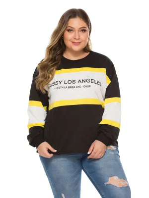 Autumn Letter Print Loose Sweater