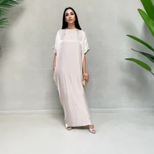 AW 21 GREY NOORA ORGANZA T SHIRT DRESS