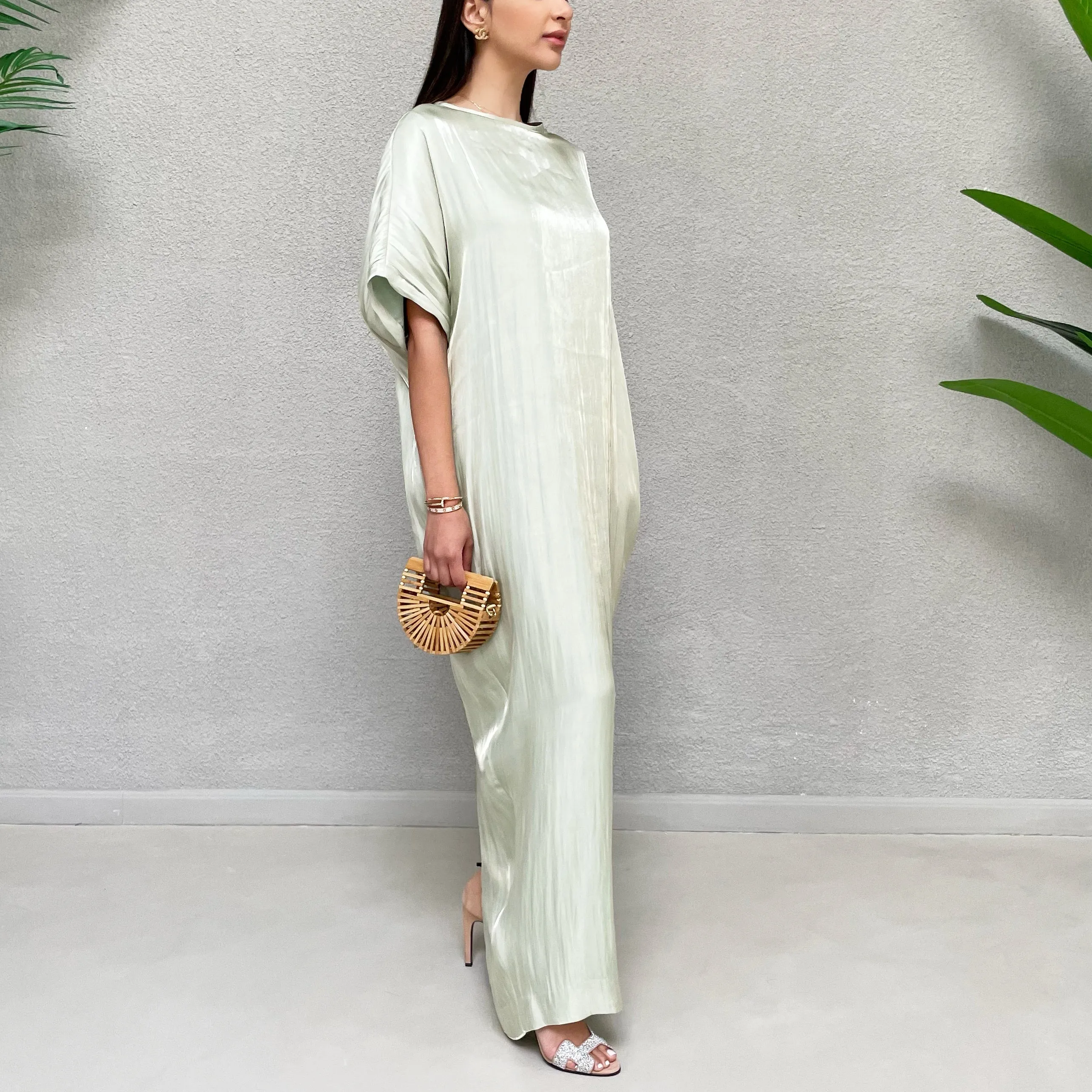 AW 21 MINT NOORA ORGANZA T SHIRT DRESS