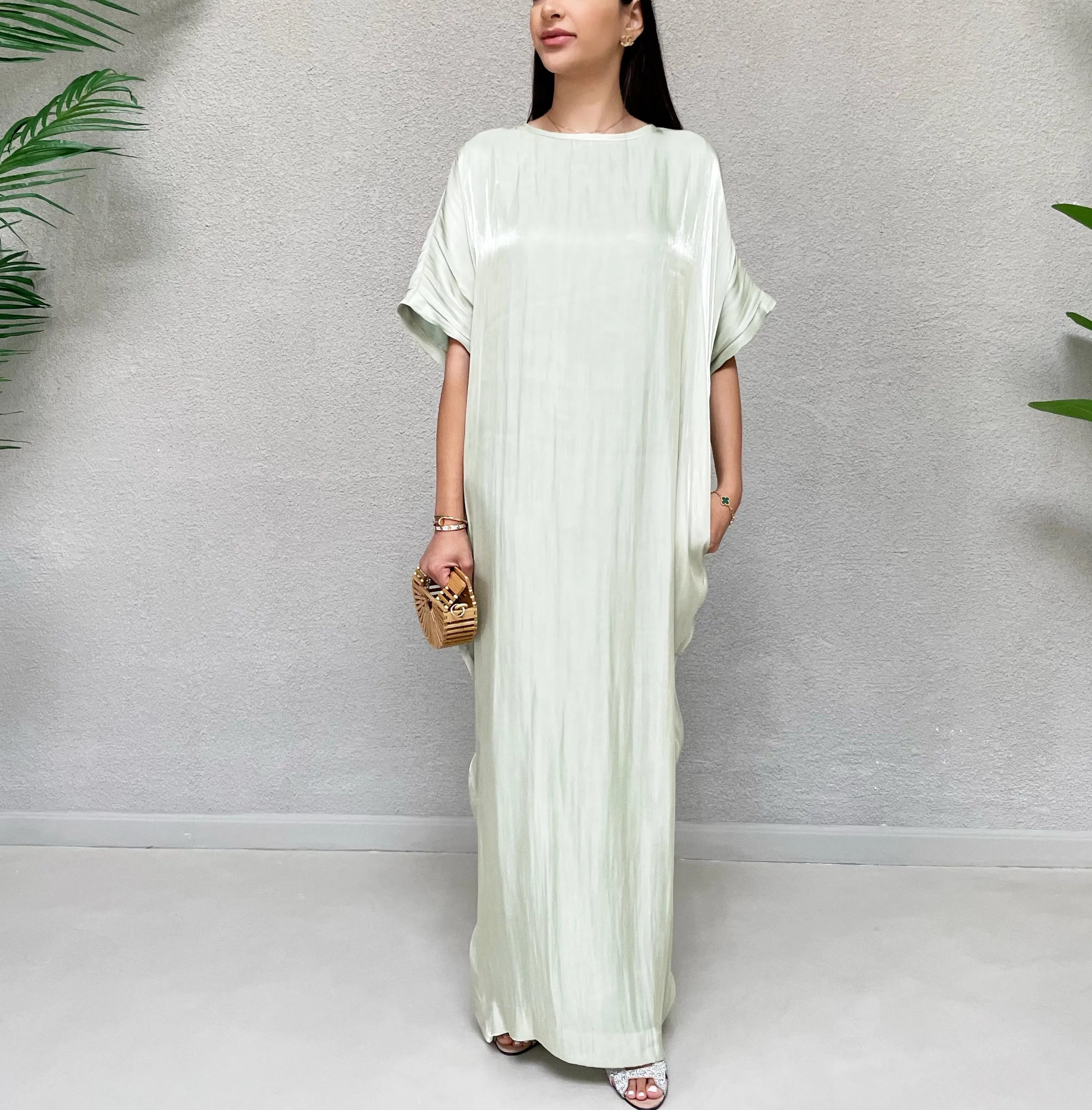 AW 21 MINT NOORA ORGANZA T SHIRT DRESS