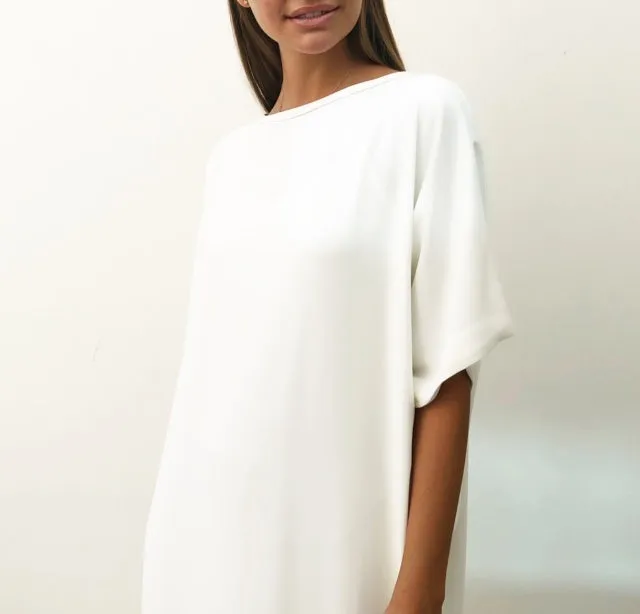 AW18 CREPE T SHIRT DRESS