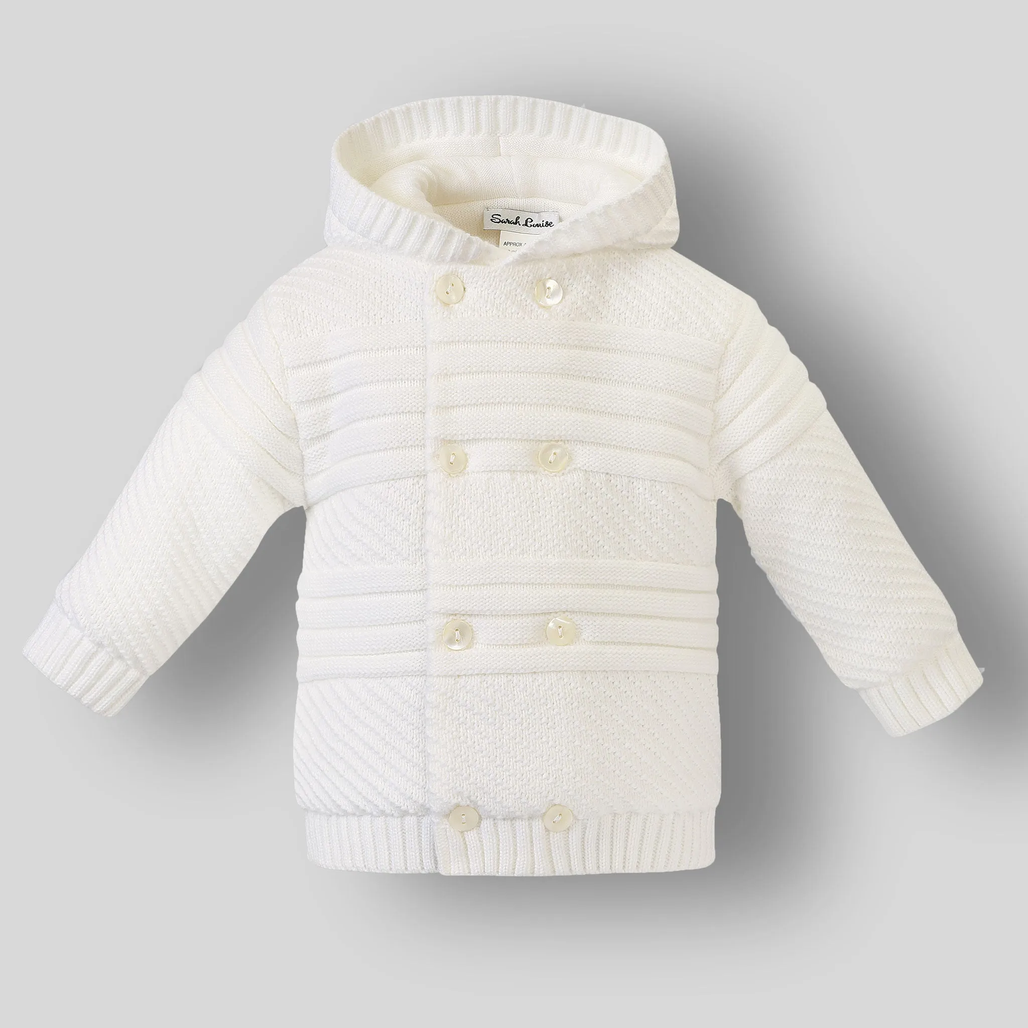 Baby Knitted Jacket Ivory - Sarah Louise 008131
