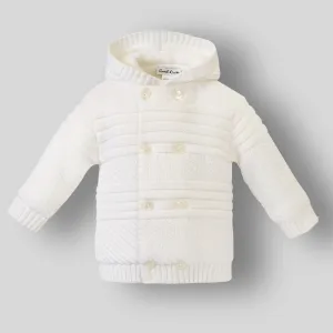 Baby Knitted Jacket Ivory - Sarah Louise 008131