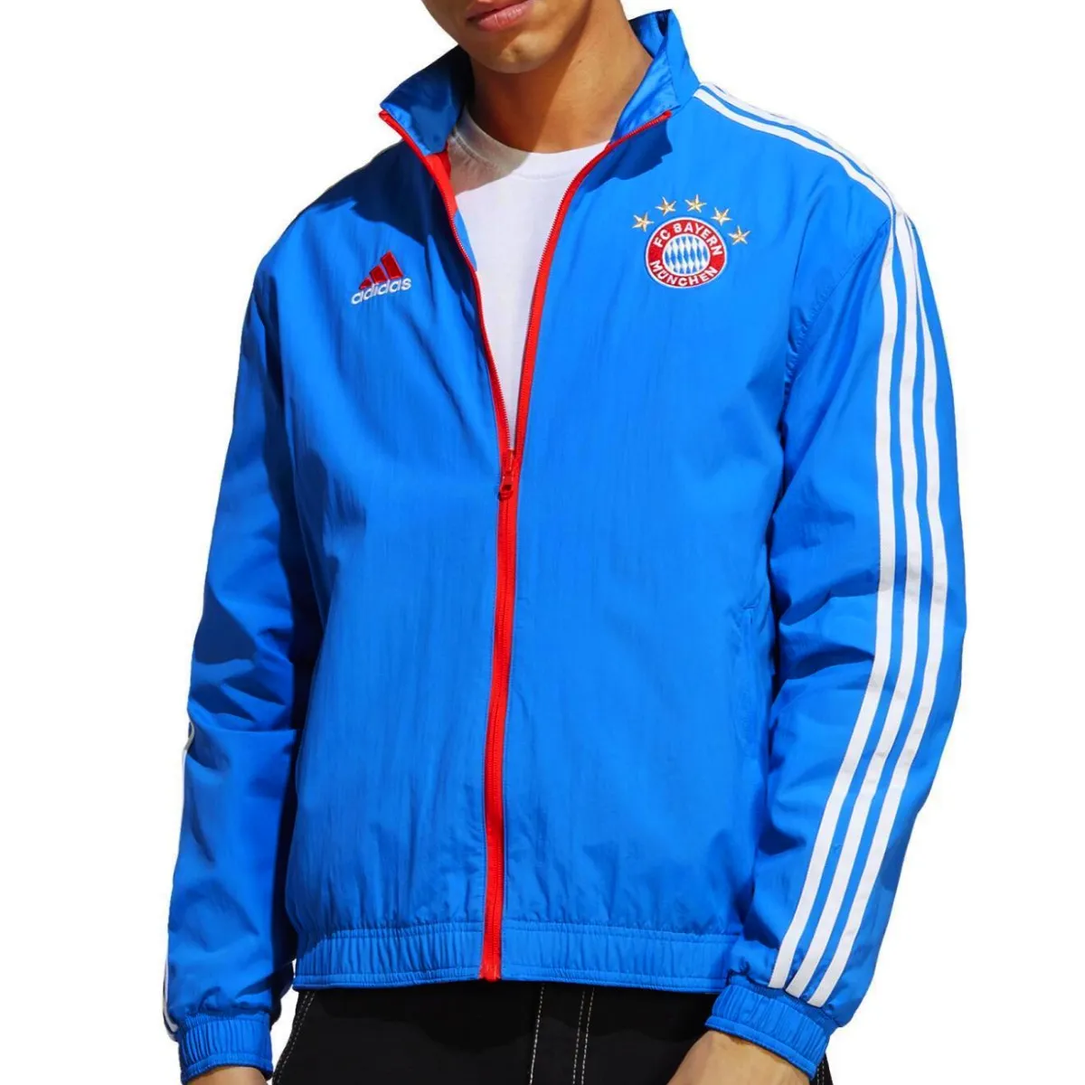 Bayern Munich pre-match presentation Soccer tracksuit 2023 - Adidas