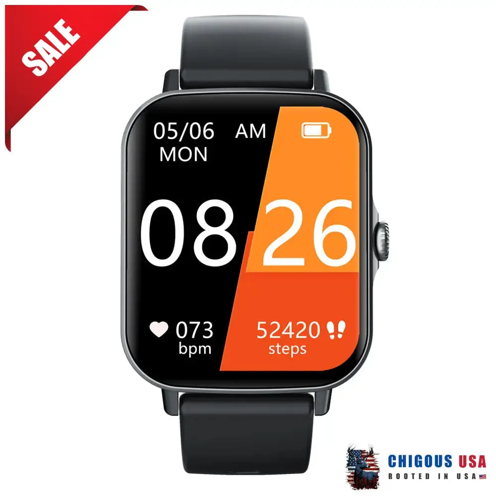 Bearscome BCF107 Blood Pressure Heart Rate Blood oxygen Blood Sugar Sleep Monitoring Bluetooth Call Waterproof Smartwatch