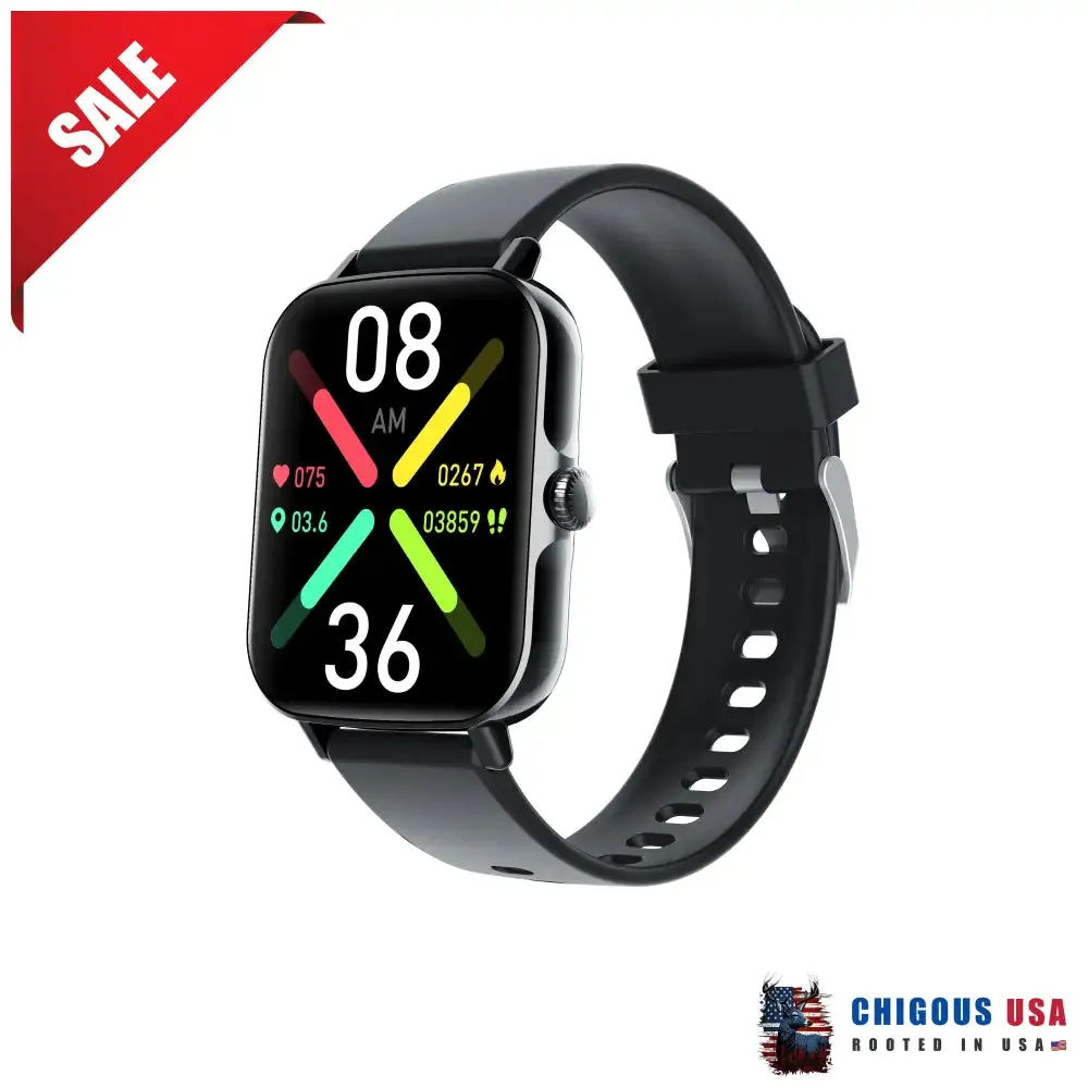 Bearscome BCF107 Blood Pressure Heart Rate Blood oxygen Blood Sugar Sleep Monitoring Bluetooth Call Waterproof Smartwatch