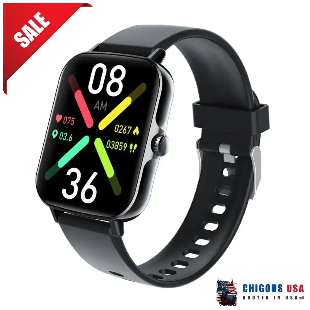 Bearscome BCF107 Blood Pressure Heart Rate Blood oxygen Blood Sugar Sleep Monitoring Bluetooth Call Waterproof Smartwatch