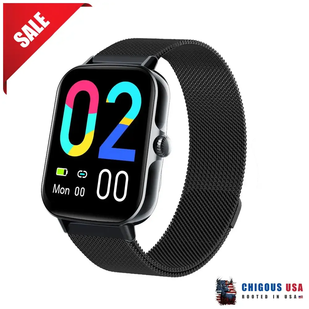 Bearscome BCF107 Blood Pressure Heart Rate Blood oxygen Blood Sugar Sleep Monitoring Bluetooth Call Waterproof Smartwatch