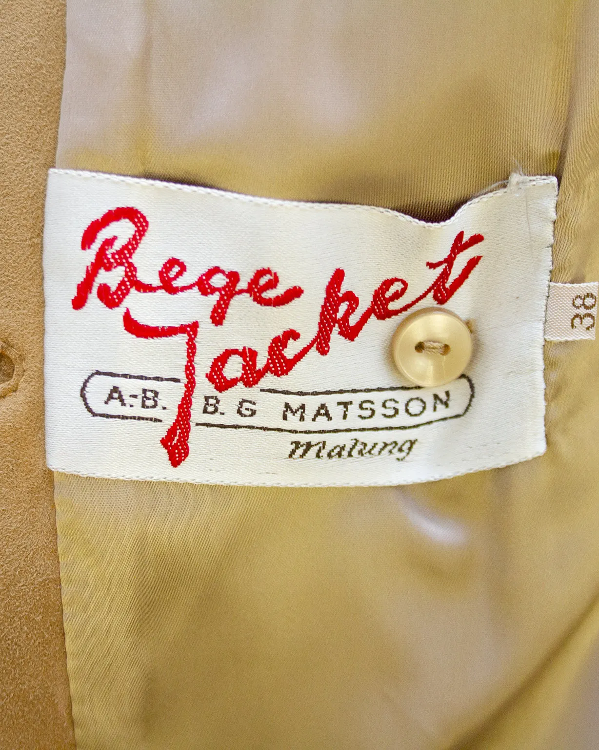 Beige Kid Suede Coat